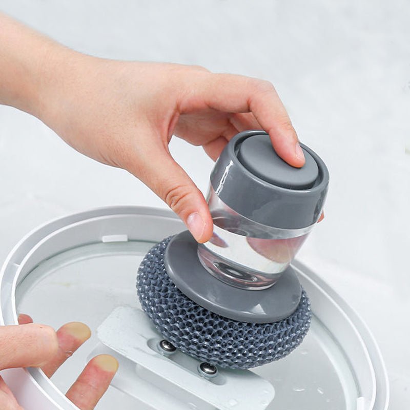Soap Dispensing Pot Brush