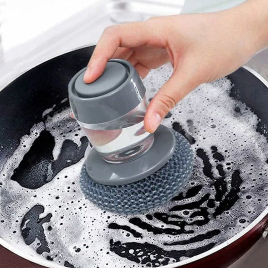 Soap Dispensing Pot Brush